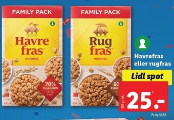 Lidl Havrefras eller rugfras tilbud