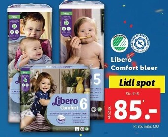 Lidl Libero comfort bleer tilbud