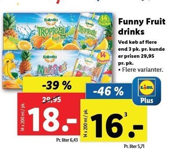 Lidl Funny fruit drinks tilbud