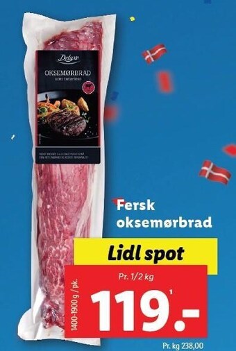 Lidl Fersk oksemørbrad tilbud