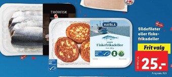 Sildefileter eller fiske-frikadeller