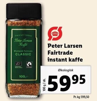 Lidl Peter larsen fairtrade instant kaffe tilbud