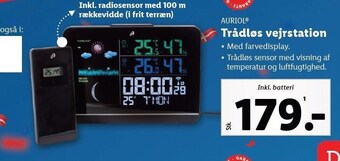 Lidl Auriol - trådløs vejrstation tilbud