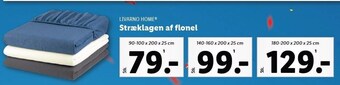 Lidl Livarno home - sengesæt af flonel tilbud