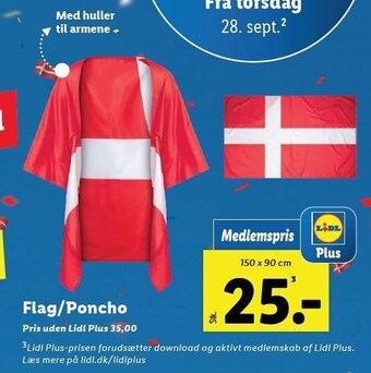 Lidl Flag/poncho tilbud