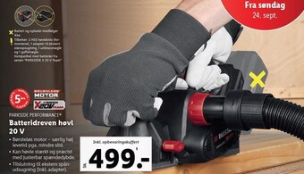 Batteridreven høvl 20 v