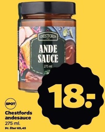 Netto Chestfords andesauce tilbud