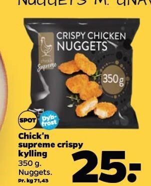 Netto Chick'n supreme crispy kylling tilbud