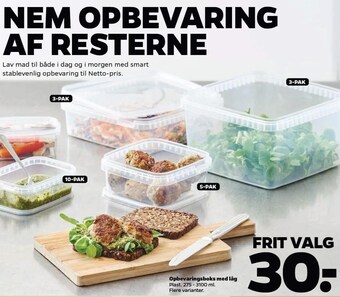 Netto Opbevaringsboks med låg tilbud