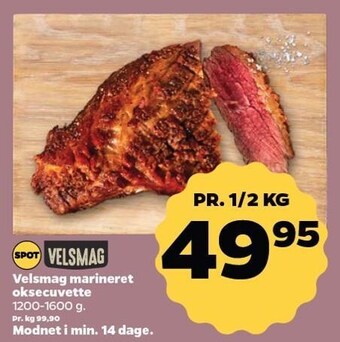 Netto Velsmag marineret oksecuvette tilbud