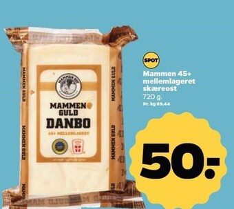 Netto Mammen 45+ mellemlageret skæreost tilbud