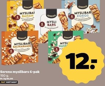 Netto Sereno myslibars 6-pak tilbud