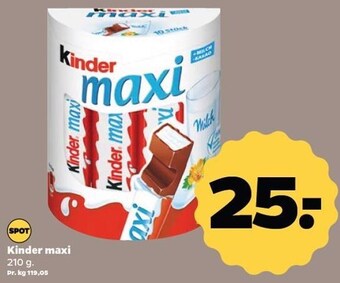 Netto Kinder maxi tilbud