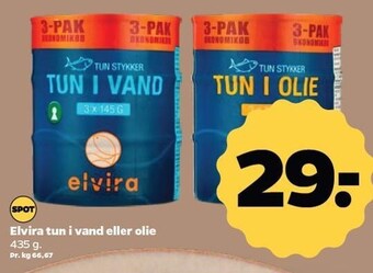 Netto Elvira tun i vand eller olie tilbud