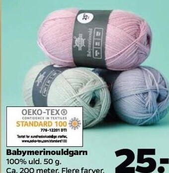 Netto Babymerinouldgarn tilbud