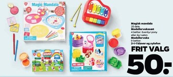 Netto Magisk mandala, modellervokssæt eller modellervoks0 tilbud