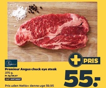Netto Premieur angus chuck eye steak tilbud