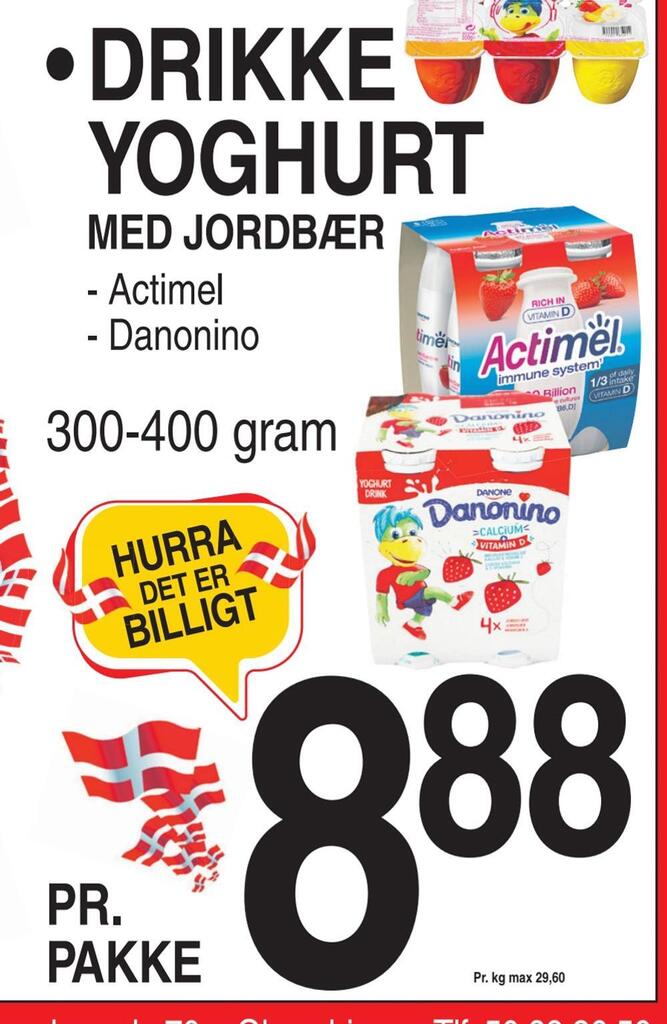 Drikke yoghurt tilbud hos ABC Lavpris