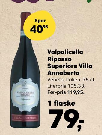 Kvickly Valpolicella ripasso superiore villa annaberta tilbud