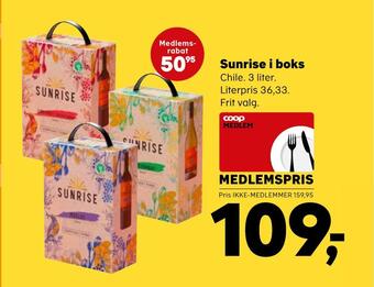 SuperBrugsen Sunrise i boks tilbud