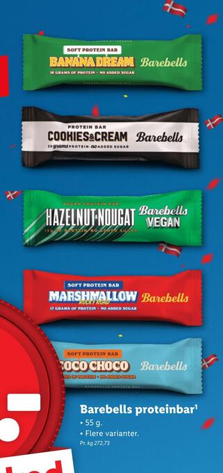 Lidl Barebells proteinbar tilbud