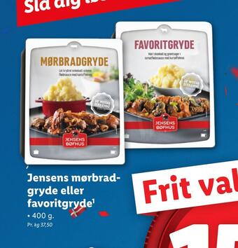 Jensens mørbradgryde eller favoritgryde