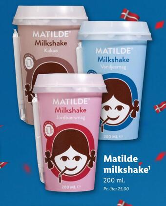 Lidl Matilde milkshake tilbud