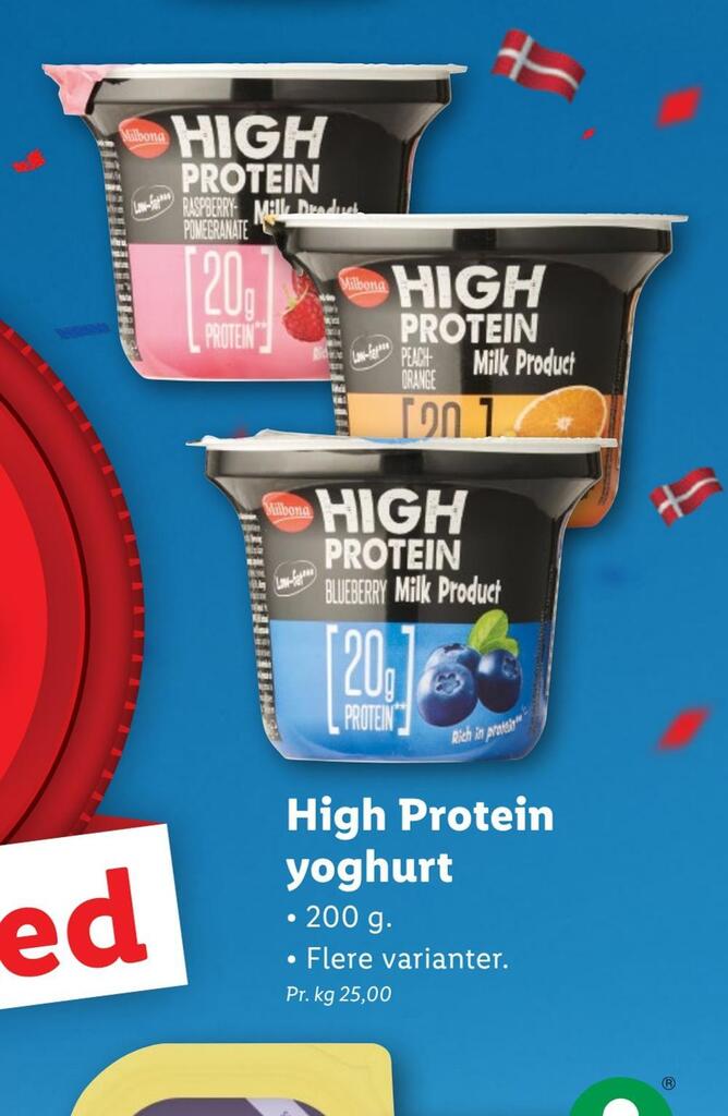 High protein yoghurt tilbud hos Lidl