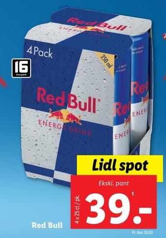Lidl Red bull tilbud