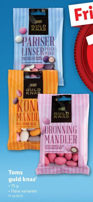 Lidl Toms guld knas tilbud