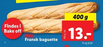 Lidl Fransk baguette tilbud