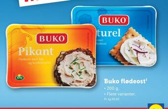 Lidl Buko flødeost tilbud