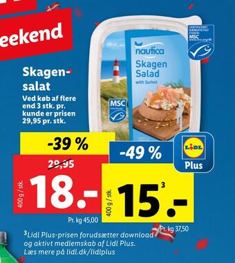 Lidl Skagensalat tilbud