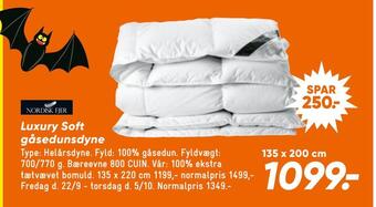 Bilka Luxury soft gåsedunsdyne tilbud
