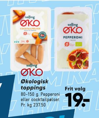 Bilka Økologisk toppings tilbud