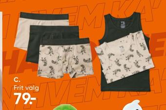 Bilka 2-pak undertrøje eller 3-pak boxershorts tilbud
