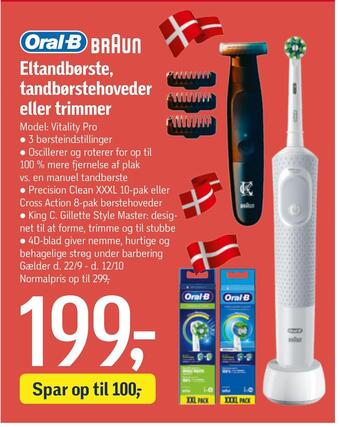 Føtex Eltandbørste, tandbørstehoveder eller trimmer tilbud