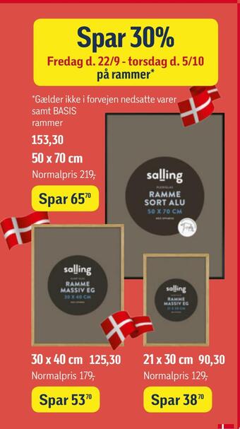 Spar 30% på rammer