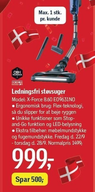 Ledningsfri støvsuger
