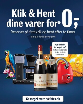 Føtex Klik & hent dine varer for* 0 tilbud