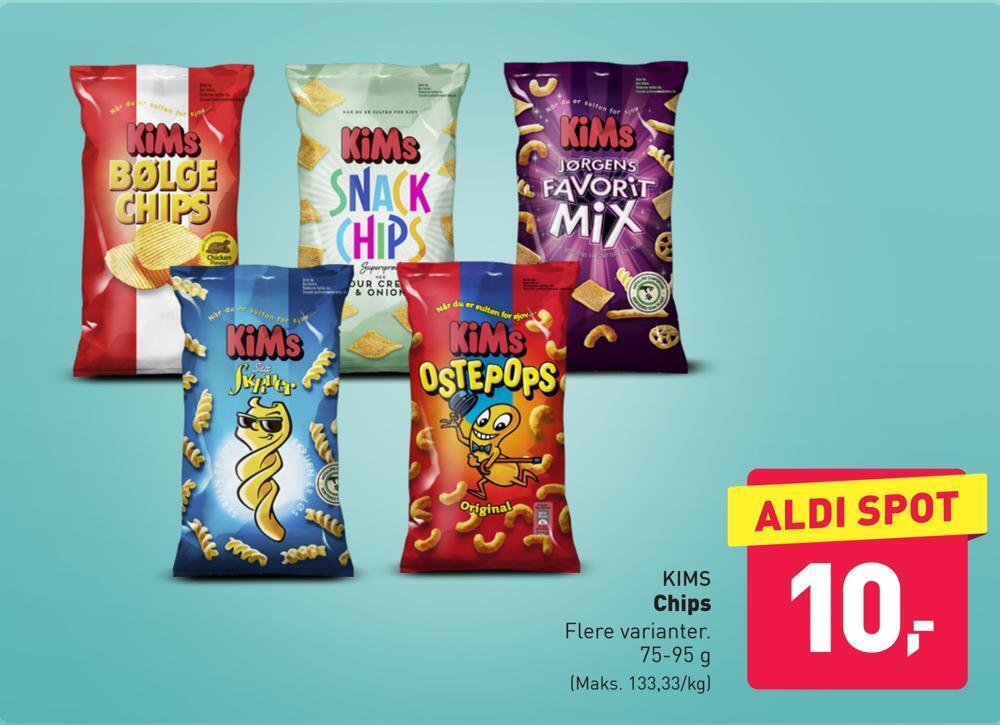 Chips tilbud hos ALDI