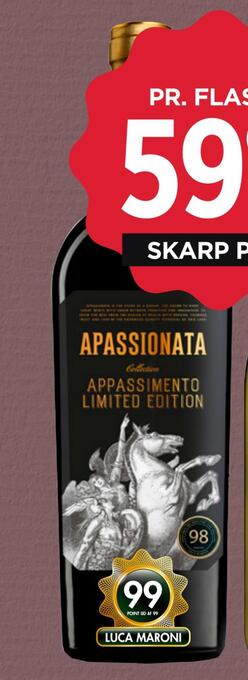 MENY Apassionata appassimento limited edition tilbud