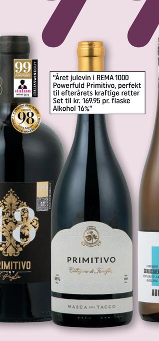 Rema 1000 Masca del tacco primitivo igp puglia italien, 75 cl tilbud