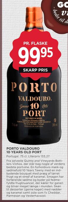 MENY Porto valdouro 10 years old port tilbud