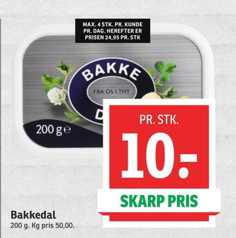 Bakkedal