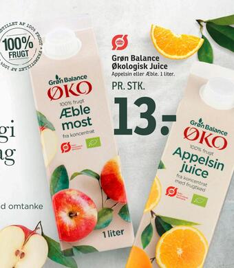 SPAR Grøn balance økologisk juice tilbud