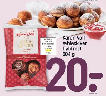 Rema 1000 Karen volf æbleskiver tilbud