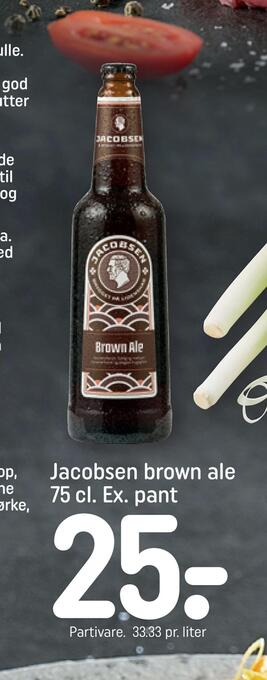 REMA 1000 Jacobsen brown ale 75 cl tilbud