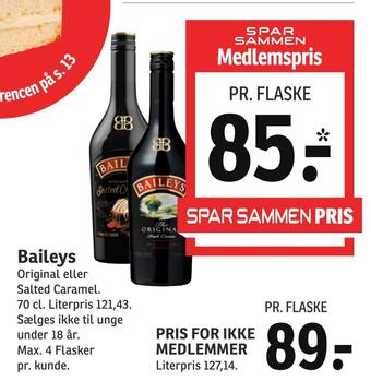 SPAR Baileys tilbud