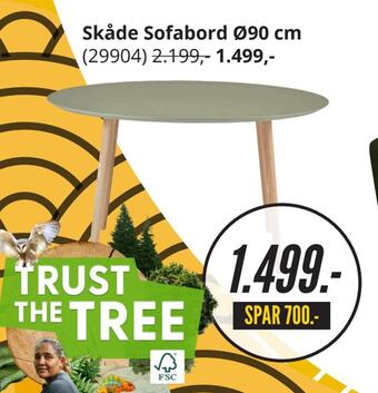 My Home Skåde sofabord ø90 cm tilbud
